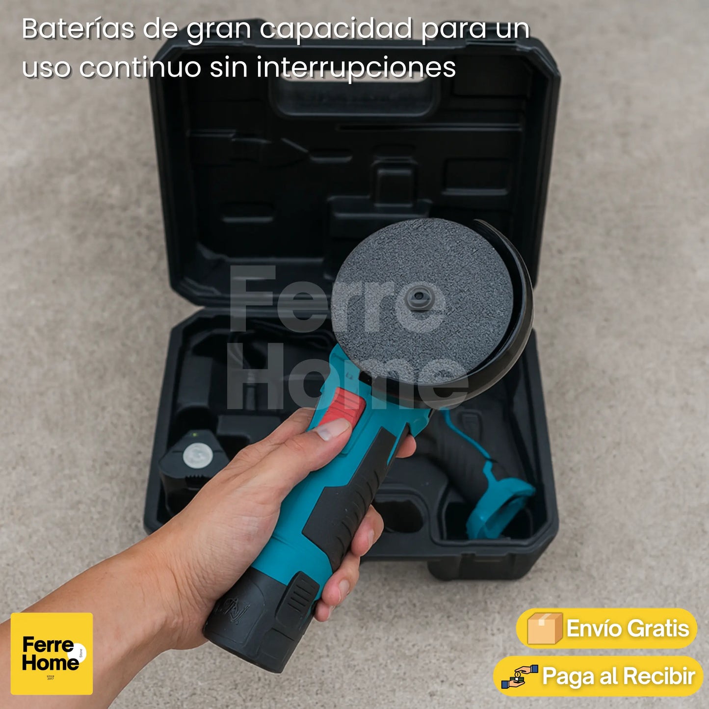 Mini Pulidora Pro™ | Amoladora angular portátil + dos discos y dos baterias recargables (GRATIS)