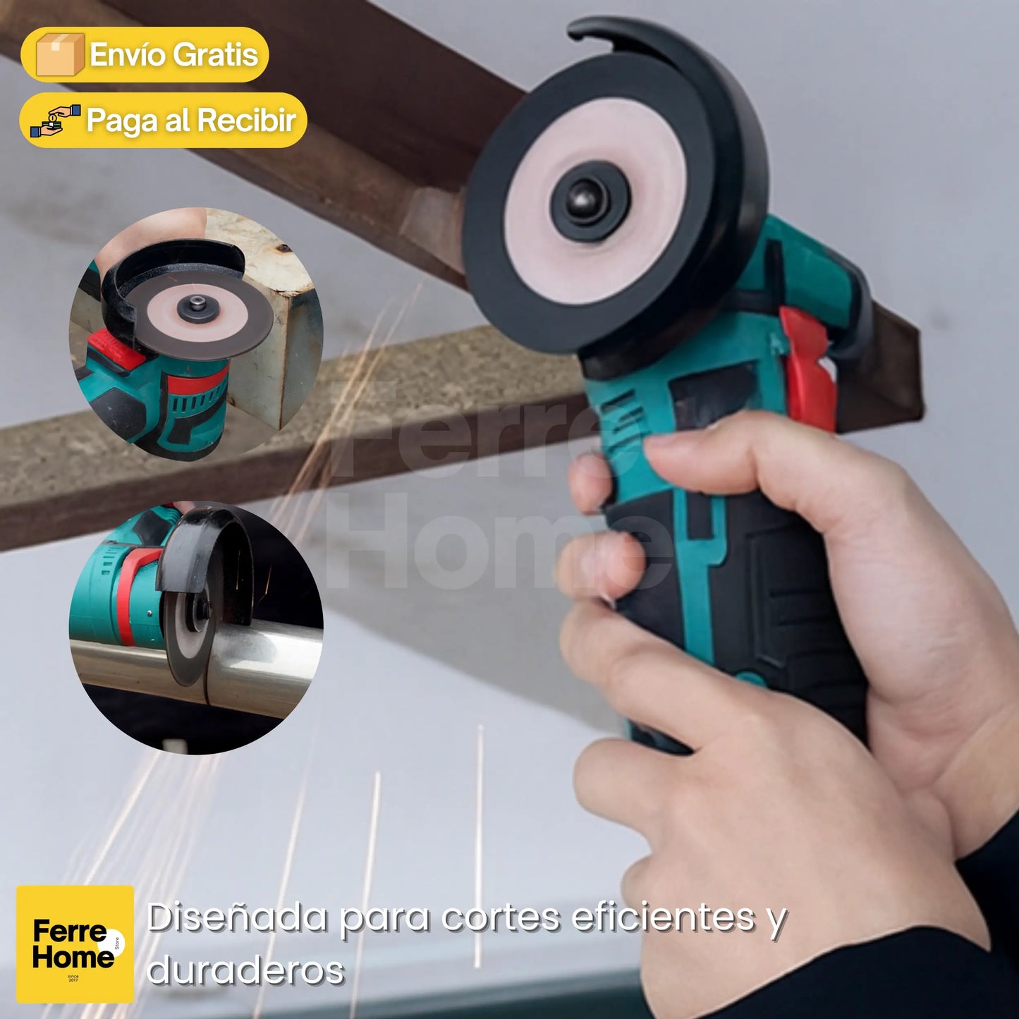 Mini Pulidora Pro™ | Amoladora angular portátil + dos discos y dos baterias recargables (GRATIS)