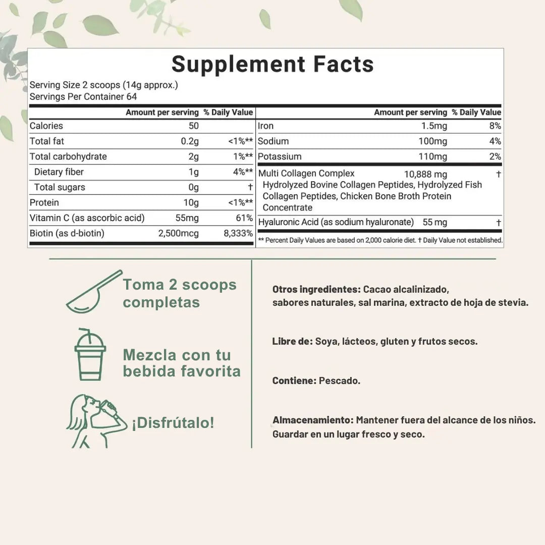 Péptidos de Multi-Colágeno en Polvo