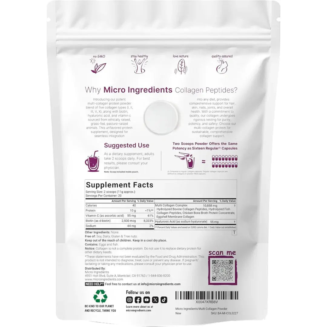 Péptidos de Multi-Colágeno en Polvo