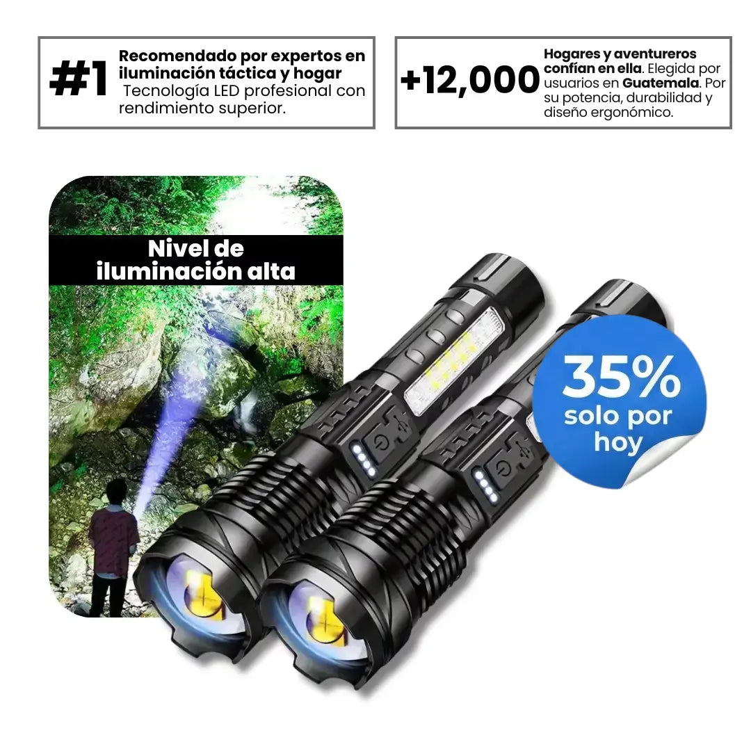 Linterna MaxForce™ (Linterna Táctica Laser)